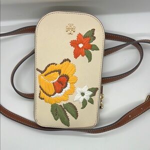 Tory Burch Floral Embroidered Crossbody Bag